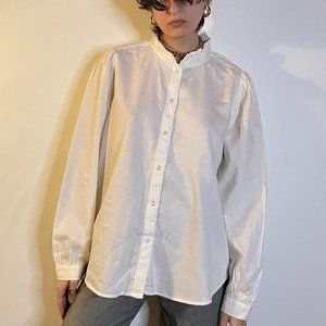 NWT GAP white button down shirt